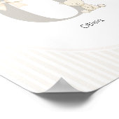 Custom Letter O Nursery Wall Art - Baby Name Print ポスター (角)