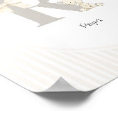 Custom Letter Q Nursery Wall Art - Baby Name Print ポスター (角)