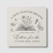 Custom Letters to the Bride Book Book Theme Bridal ゲストブック (正面)