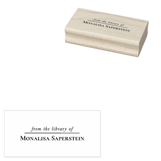 CUSTOM Library book stamp ラバースタンプ (押印)