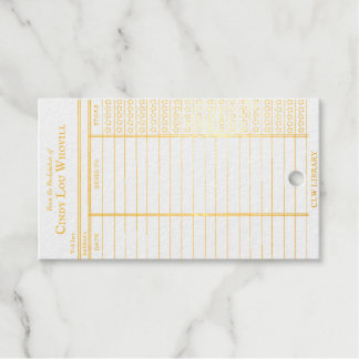 CUSTOM Library Card- Old School  ギフトタグ