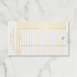 CUSTOM Library Card- Old School ギフトタグ
