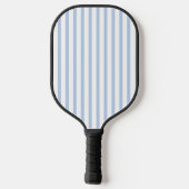 Custom Light Blue Stripe with Initials ピックルボールラケット (裏面)
