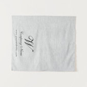 Custom Linen Business Table Runner Banner Script タペストリー (正面(横))