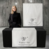 Custom Linen Business Table Runner Banner Script タペストリー