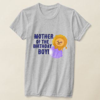 Custom Lion Themed Birthday Parent T-Shirt Tシャツ