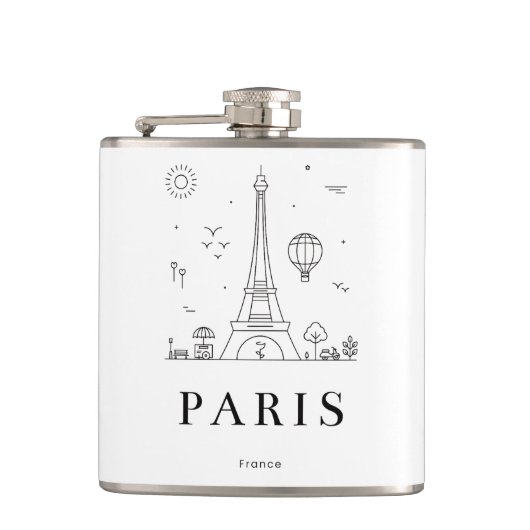 Custom Liquor Flask – Personalized Vinyl Flask for フラスク (正面)