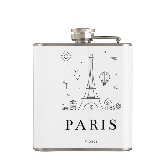 Custom Liquor Flask – Personalized Vinyl Flask for フラスク (裏面)