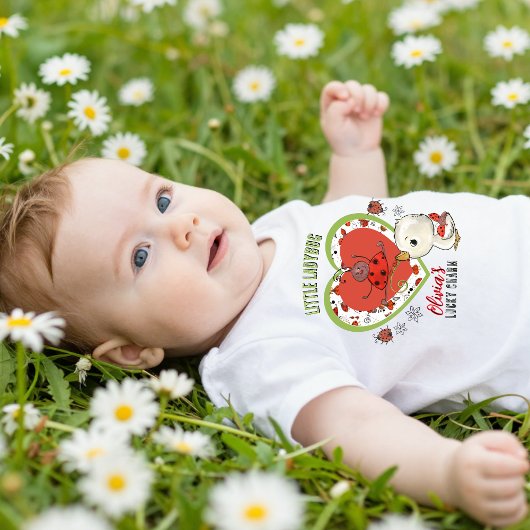 Custom Little Lady Lucky Charm Baby T-Shirt  ベビーTシャツ