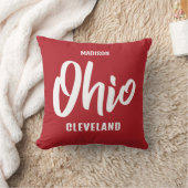 Custom Location, Name & Color Ohio クッション (ブランケット)
