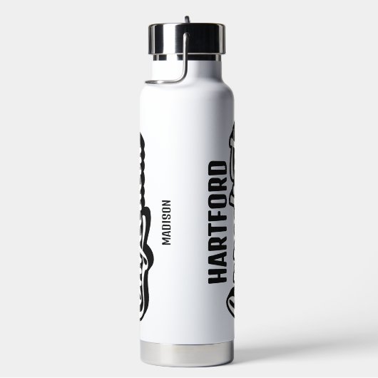 Custom Location & Name Connecticut ウォーターボトル (右面)