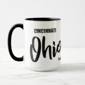 Custom Location & Name Ohio マグカップ (左)