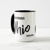 Custom Location & Name Ohio マグカップ (正面左)