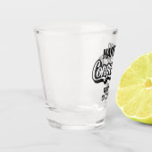 Custom Location & Text Connecticut ショットグラス (左)