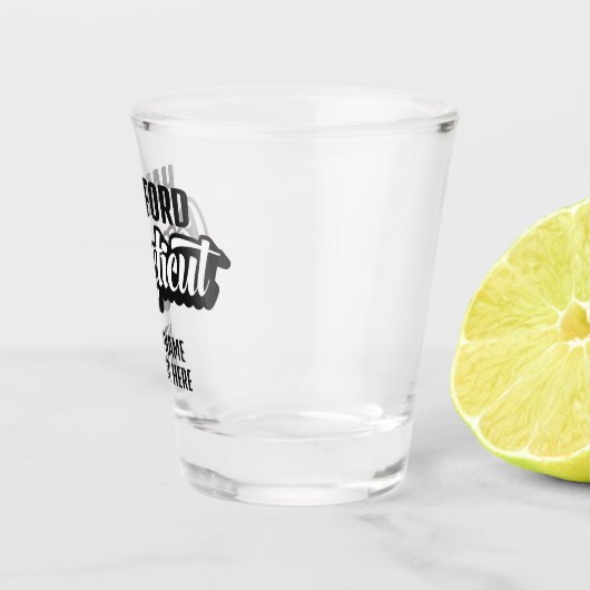 Custom Location & Text Connecticut ショットグラス (右)