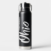 Custom Location & Text Ohio ウォーターボトル (正面)