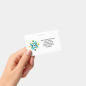 Custom LogoおよびCustom Text Companyビジネスイベント バッジ (Handheld)