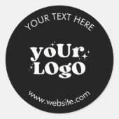 Custom Logo ラウンドシール (正面)