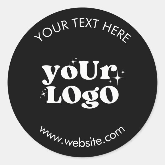 Custom Logo ラウンドシール (正面)