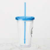 Custom Logo Acrylic Tumbler with Straw No Minimum アクリルタンブラー (右)
