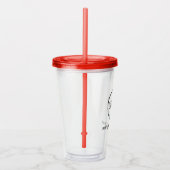 Custom Logo Acrylic Tumbler with Straw No Minimum アクリルタンブラー (右)