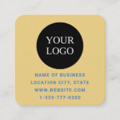 Custom Logo and QR Code   スクエア名刺 (正面)