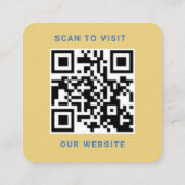 Custom Logo and QR Code   スクエア名刺 (裏面)