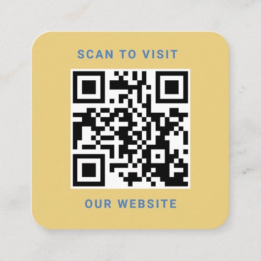 Custom Logo and QR Code   スクエア名刺 (裏面)