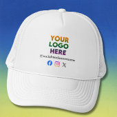 *Custom Logo and Social Media Business キャップ