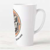 Custom Logo and Text Business カフェラテマグ (右)