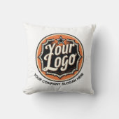 Custom Logo and Text Business クッション (正面)