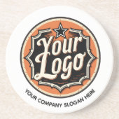 Custom Logo and Text Business コースター (正面)