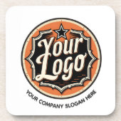 Custom Logo and Text Business コースター (正面)