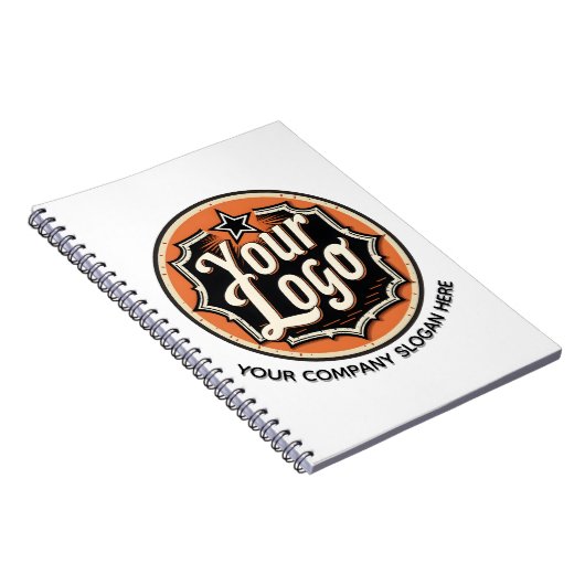 Custom Logo and Text Business ノートブック (右側)