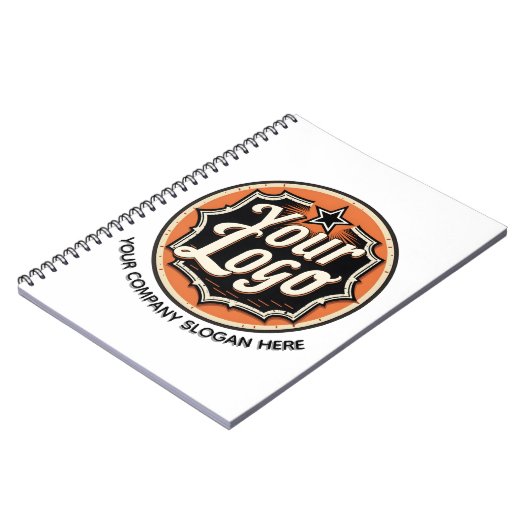 Custom Logo and Text Business ノートブック (左側)