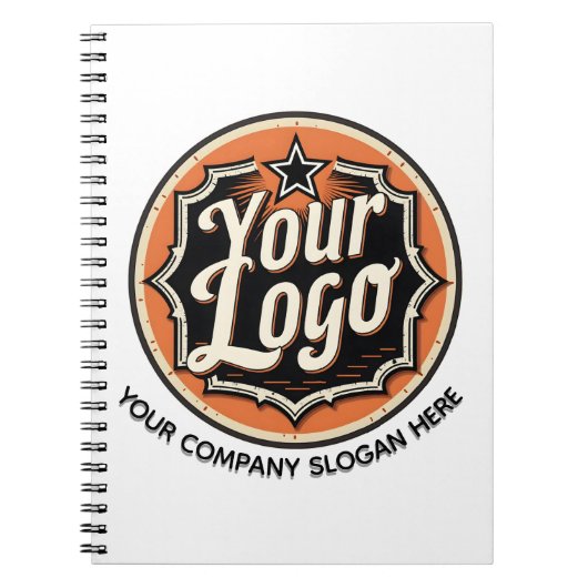 Custom Logo and Text Business ノートブック (正面)