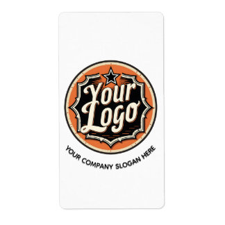 Custom Logo and Text Business ラベル