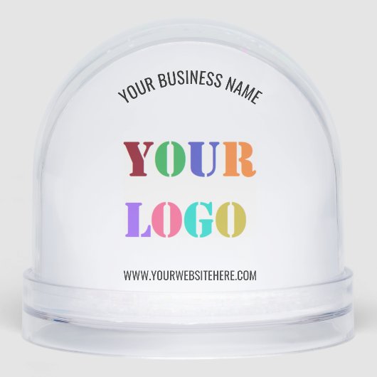 Custom Logo and Text Business Gift Snow Globe (正面)