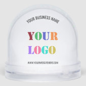 Custom Logo and Text Business Gift Snow Globe (裏面)