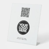 Custom Logo and Text Corporate 10"X12" 台座サイン (正面)