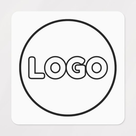 Custom Logo and Text Square Fabric Clothing ラベル (デザイン1)