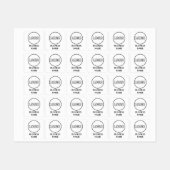 Custom Logo and Text Square Fabric Clothing Labels ラベル (シート)