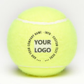 Custom Logo and Text Your Branded Tennis Balls テニスボール (裏面)