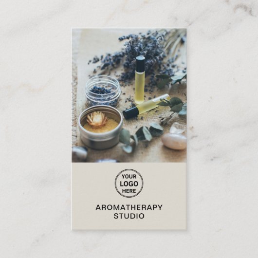 Custom Logo Aromatherapy Spa Professional 名刺 (正面)