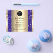 Custom Logo Beauty Salon Makeup Price List Glitter チラシ (シングル)