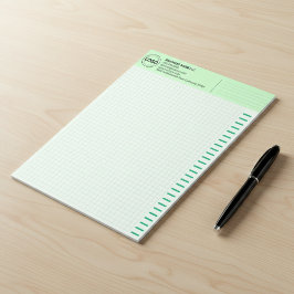 Custom Logo, Big Green Engineering Graph Paper Pad ノートパッド