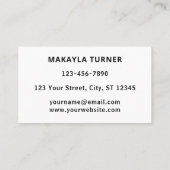 Custom Logo Blue 名刺 (裏面)