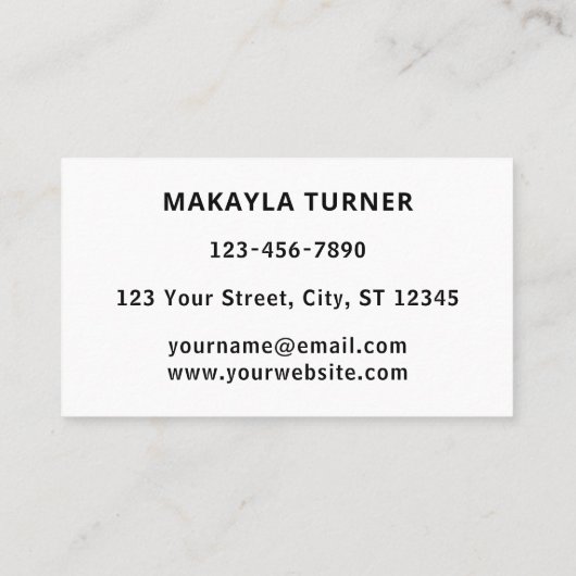 Custom Logo Blue 名刺 (裏面)