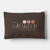 Custom Logo Branded Makeup Artist Cosmetic Bag アクセサリーポーチ (裏面)