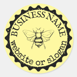 Custom Logo Bumblebee Farmhouse Stickers ラウンドシール